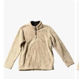 Charles River Apparel fleece 3/4 zip with pockets Men's size small